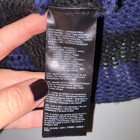 Killstar Black and Purple Striped Sweater - Picture 8 of 9